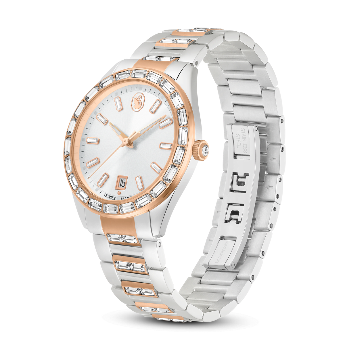 Swarovski Montre Matrix date argenté 5734663