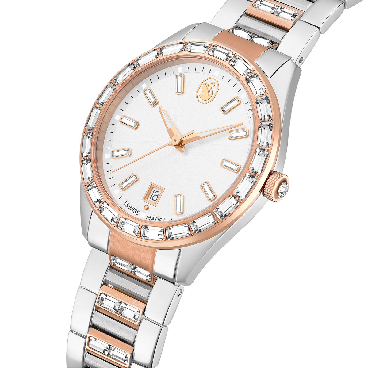 Swarovski Montre Matrix date argenté 5734663
