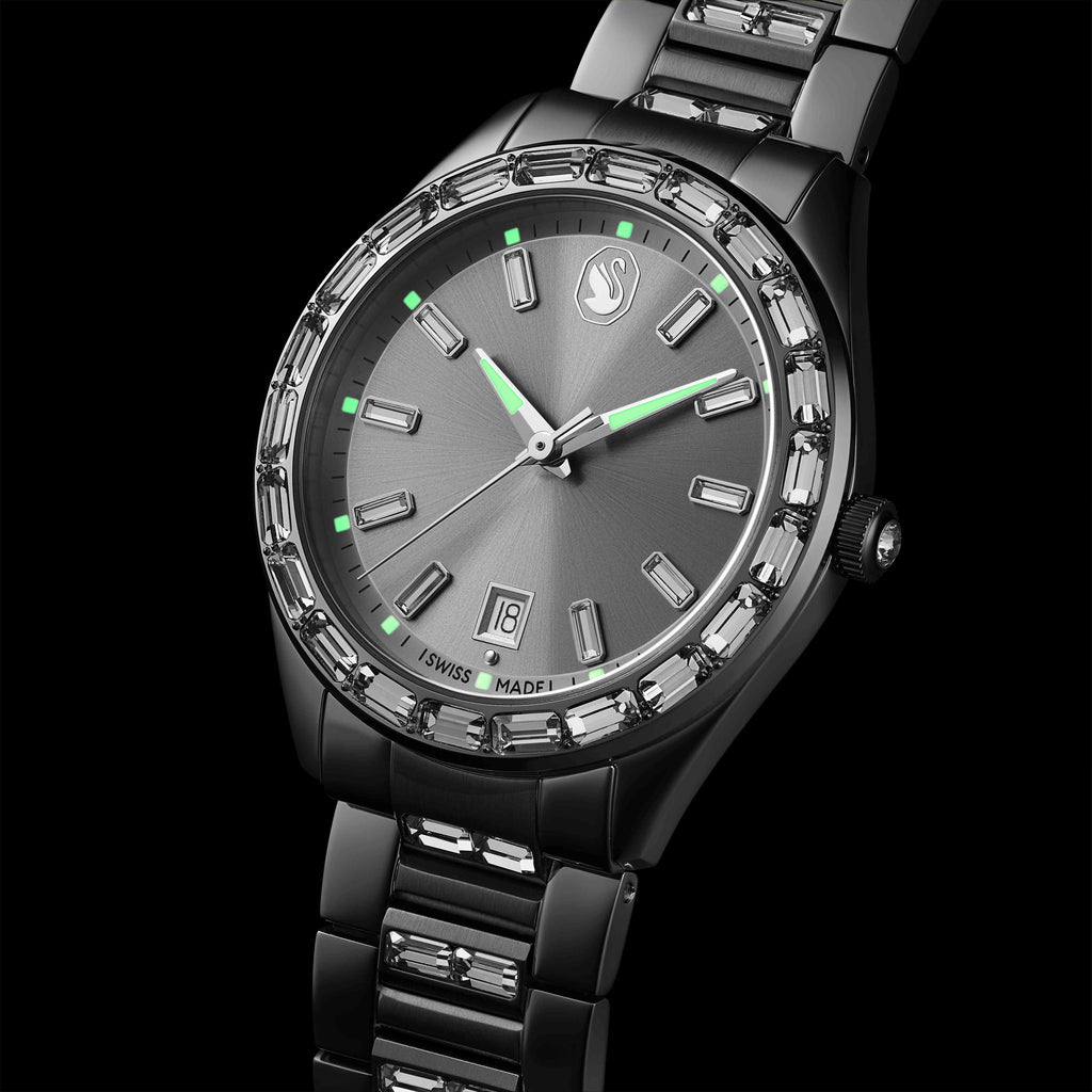 Swarovski Montre Matrix date argenté 5734665
