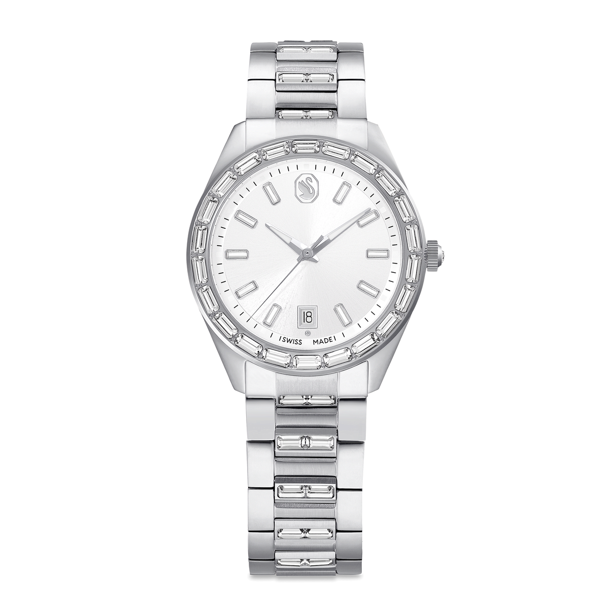 Swarovski Montre Matrix date argenté 5734665