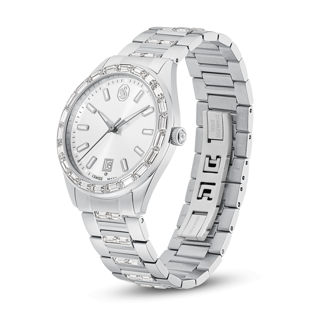 Swarovski Montre Matrix date argenté 5734665