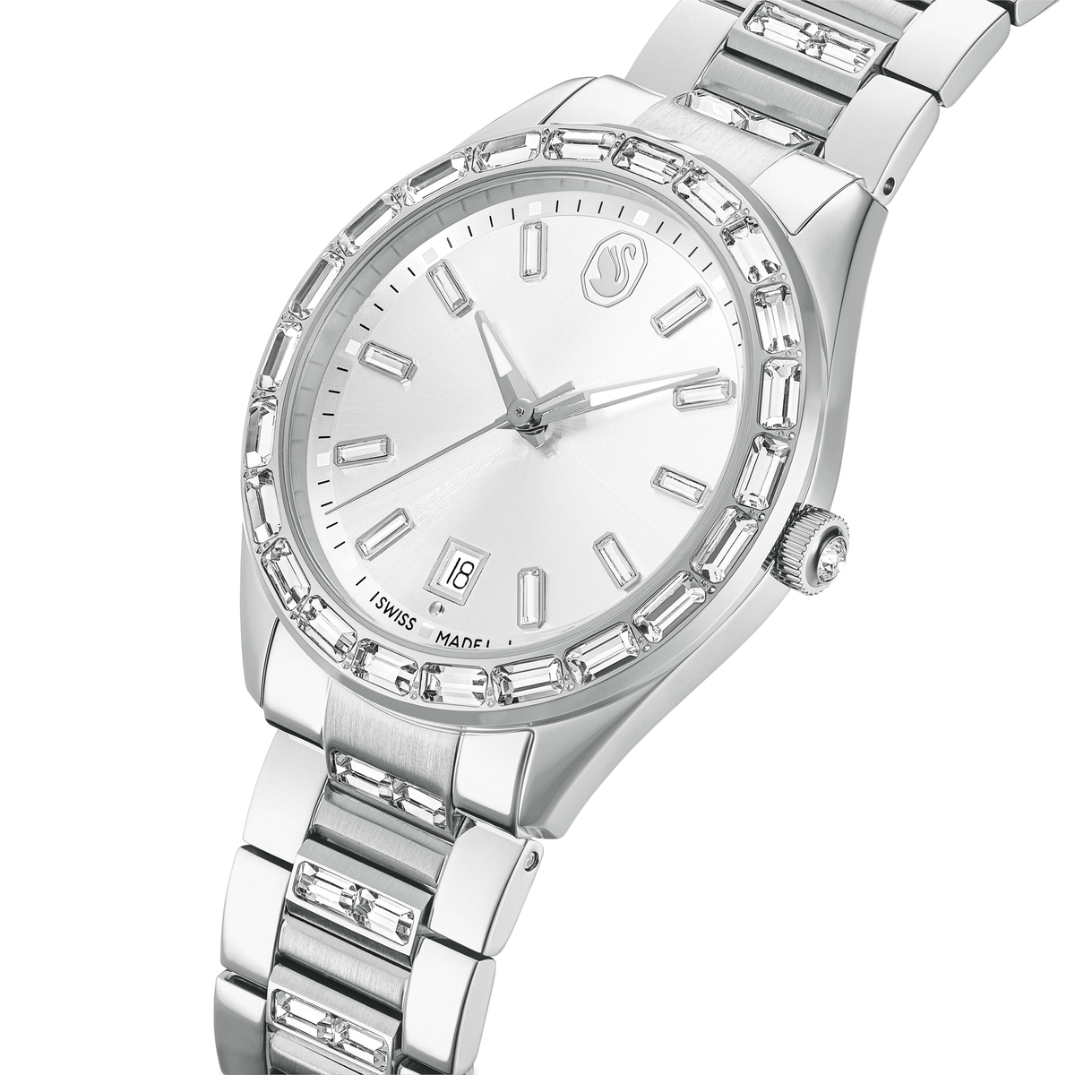 Swarovski Montre Matrix date argenté 5734665