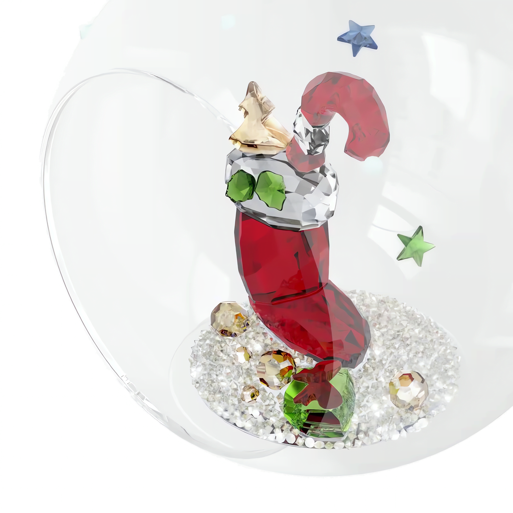 Swarovski Holiday Cheers Décoration Boule Chaussette et Sucre d’orge 5735700
