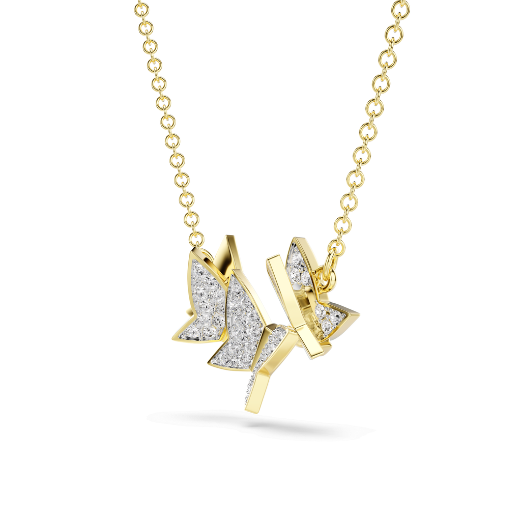 Swarovski Collier Idyllia Lilia papillon Blanc 5736068