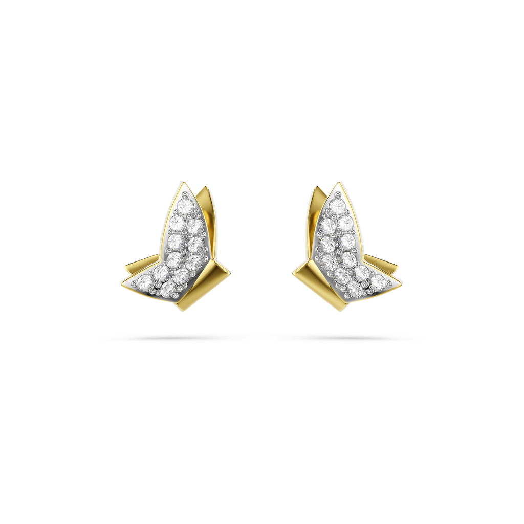 Swarovski Clous d'oreilles Idyllia Lilia papillon Blanc 5736070