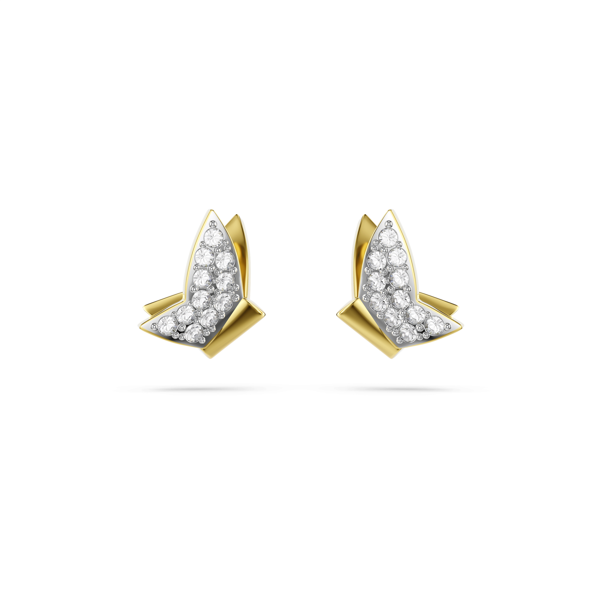 Swarovski Clous d'oreilles Idyllia Lilia papillon Blanc 5736070