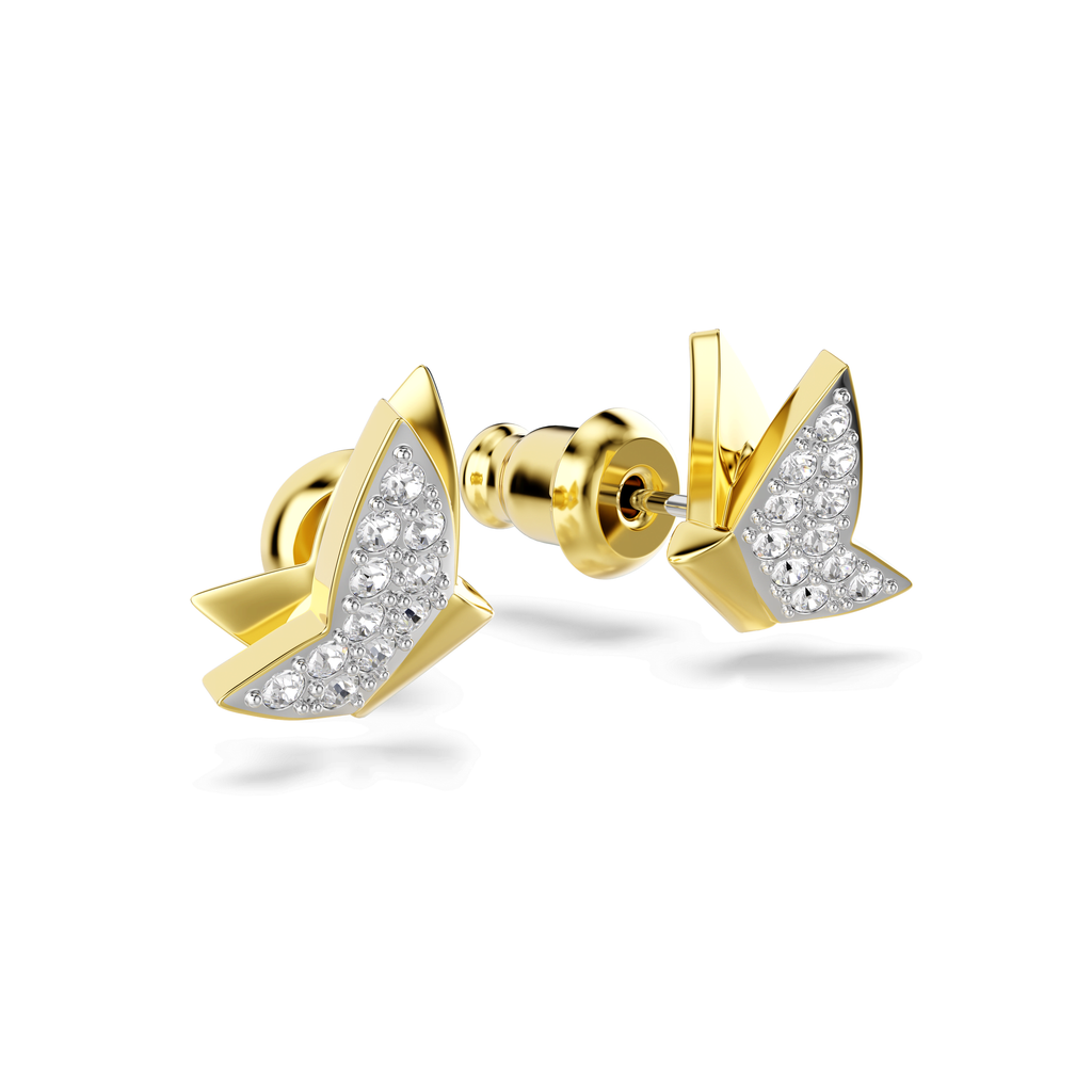 Swarovski Clous d'oreilles Idyllia Lilia papillon Blanc 5736070