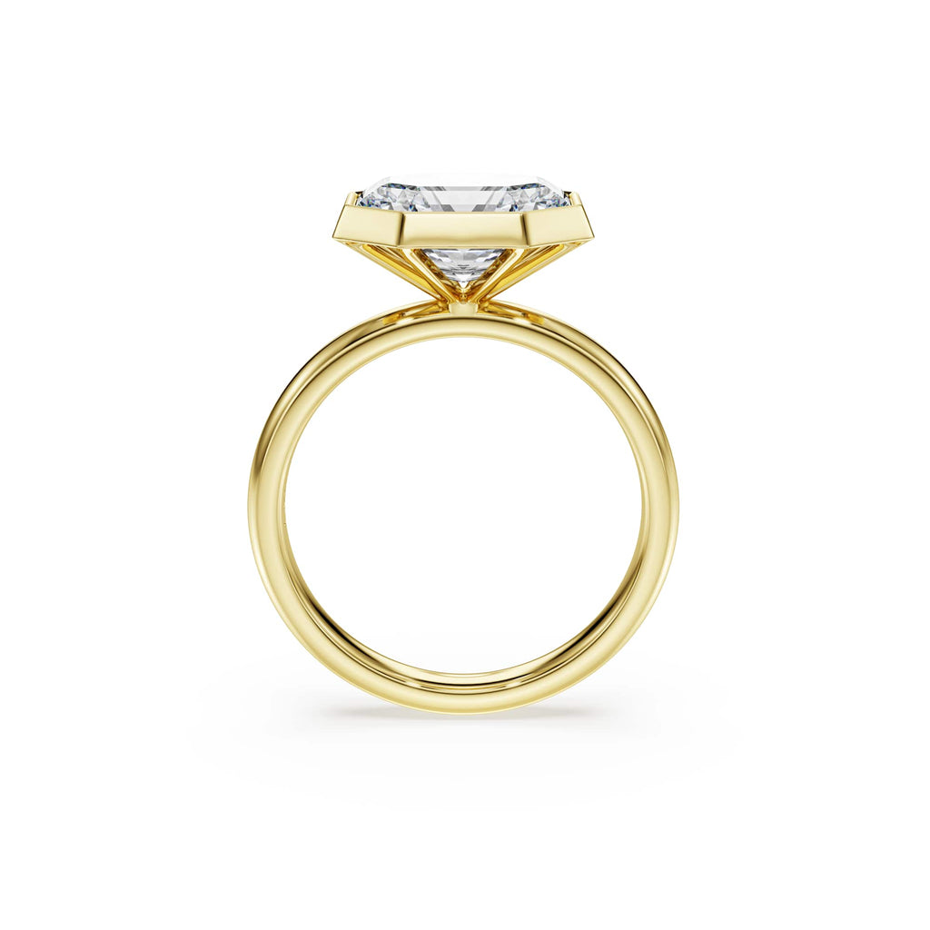 Swarovski Bague à chaton Octagon, diamants de synthèse 3,0 ct tw, or jaune 18 carats 5739870