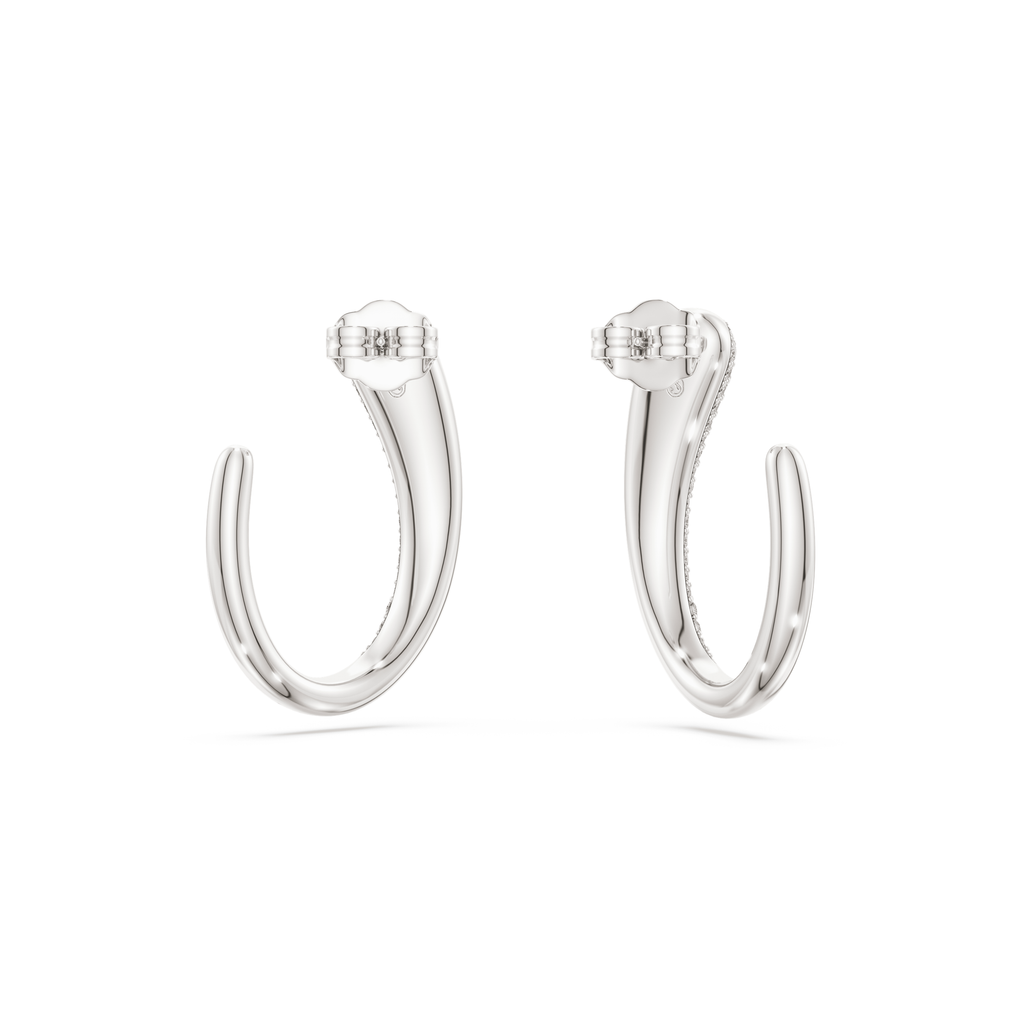 Swarovski Anneaux d'oreilles Classica Blanc 5740456