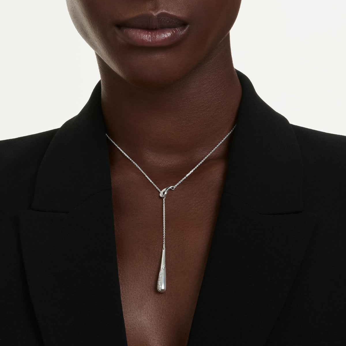 Swarovski Pendentif en Y Classica Blanc 5741221