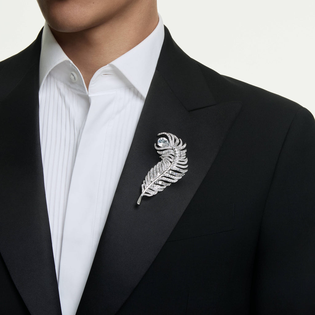 Swarovski Broche Vienna Plume Blanc 5741558