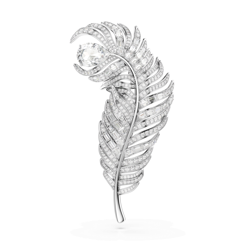 Swarovski Broche Vienna Plume Blanc 5741558