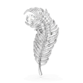 Swarovski Broche Vienna Plume Blanc 5741558