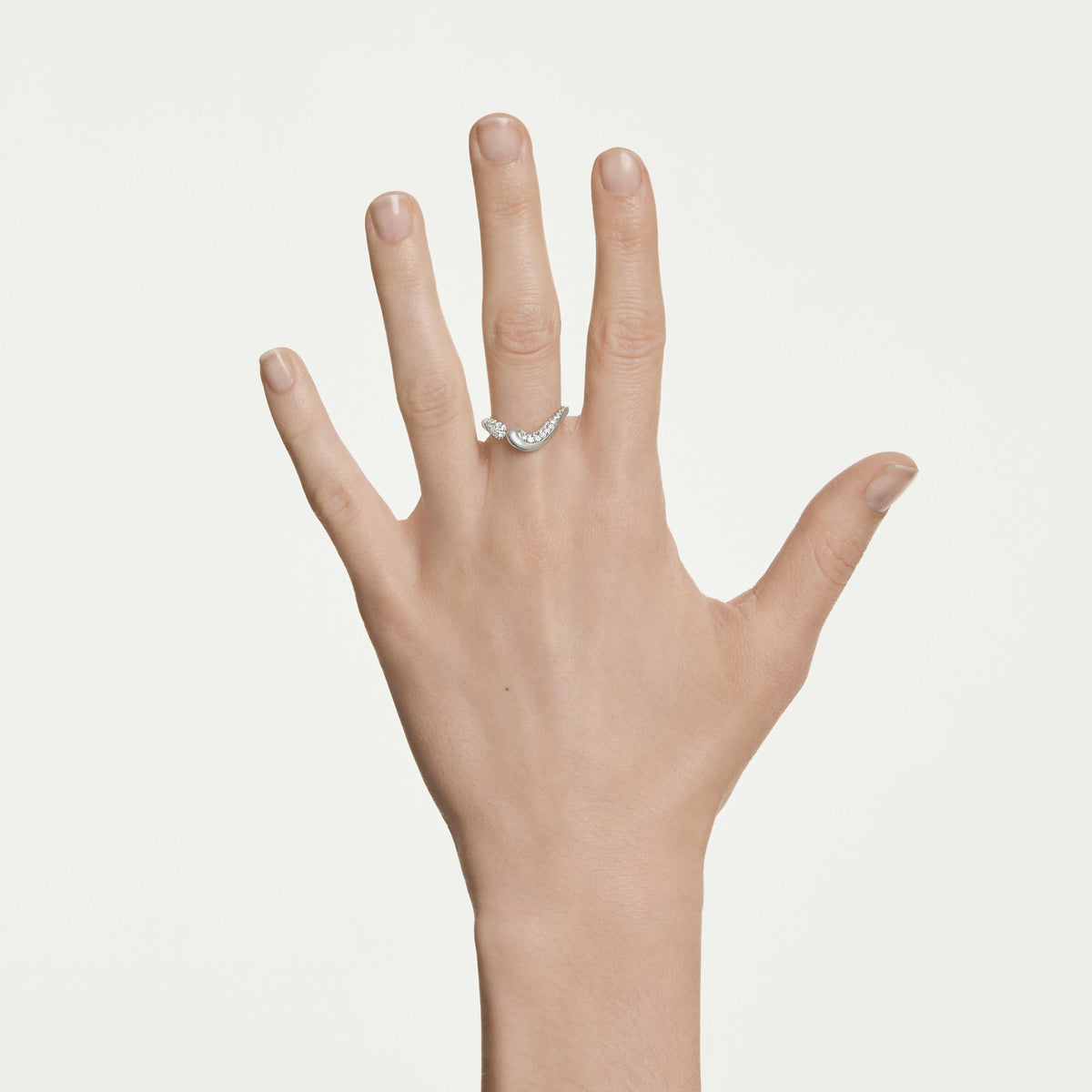 Swarovski Bague ouverte Classica Blanc 5742580
