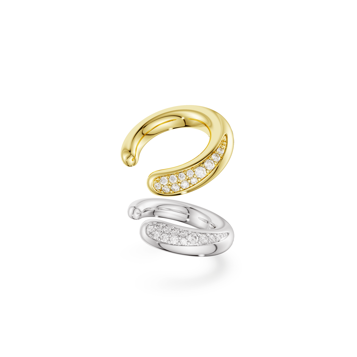 Swarovski Manchettes d’oreilles Classica Blanc 5743473