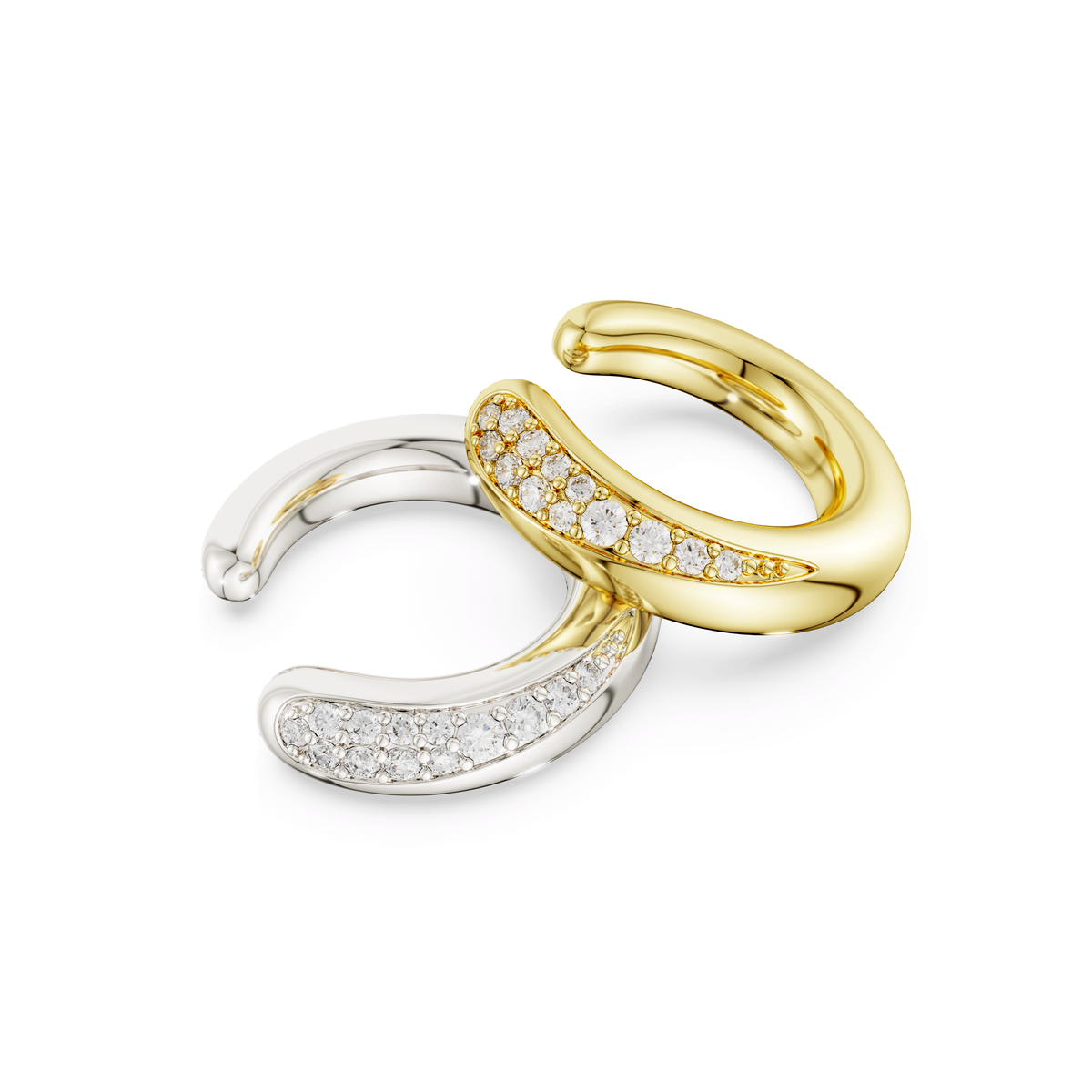 Swarovski Manchettes d’oreilles Classica Blanc 5743473