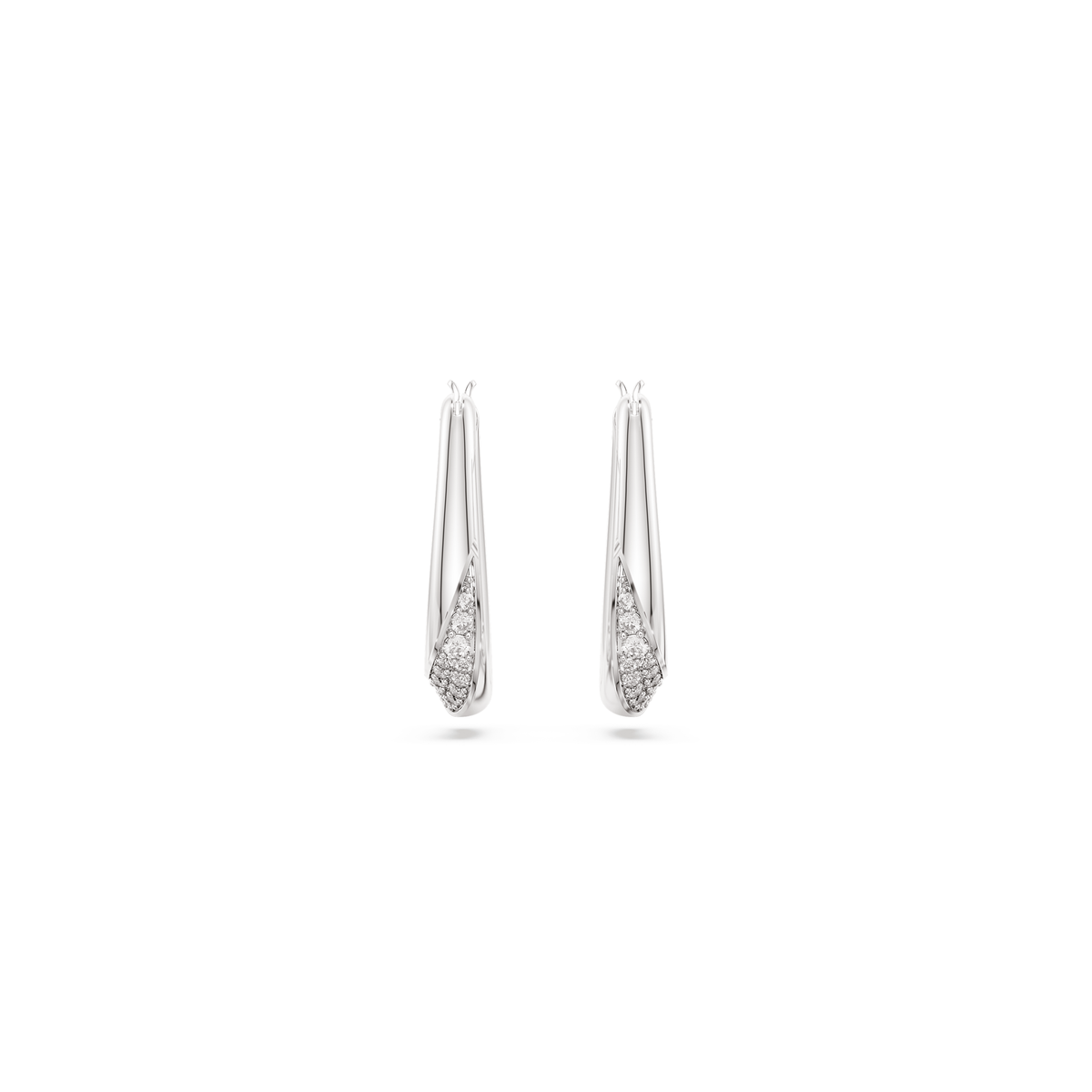 Swarovski Anneaux d'oreilles Classica Blanc 5743474