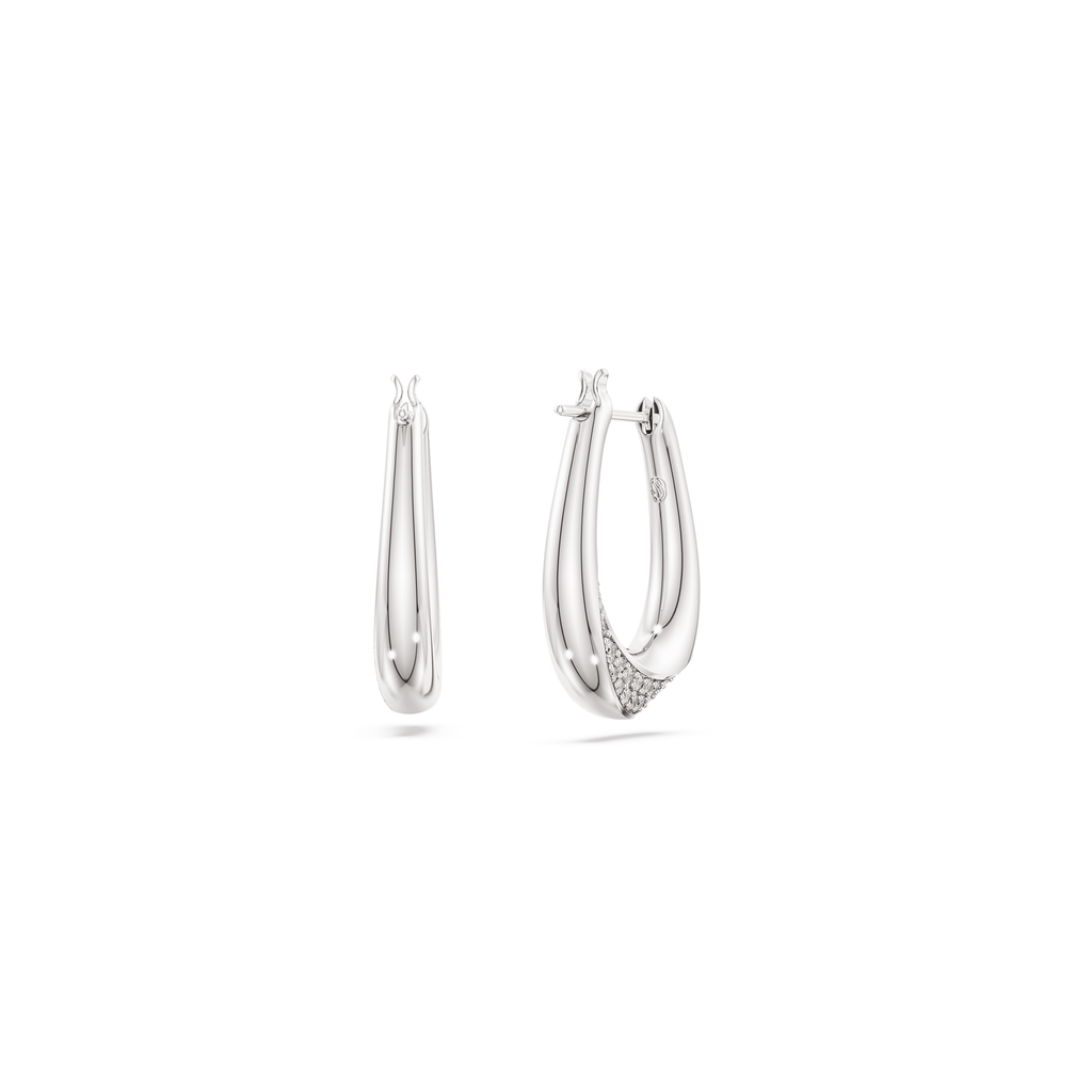 Swarovski Anneaux d'oreilles Classica Blanc 5743474
