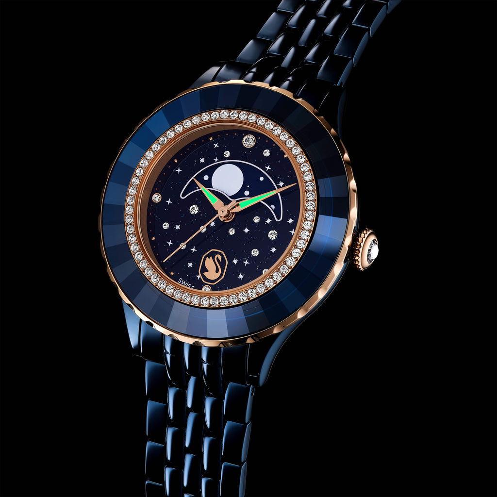 Swarovski Montre Octea moon Bleu 5743701