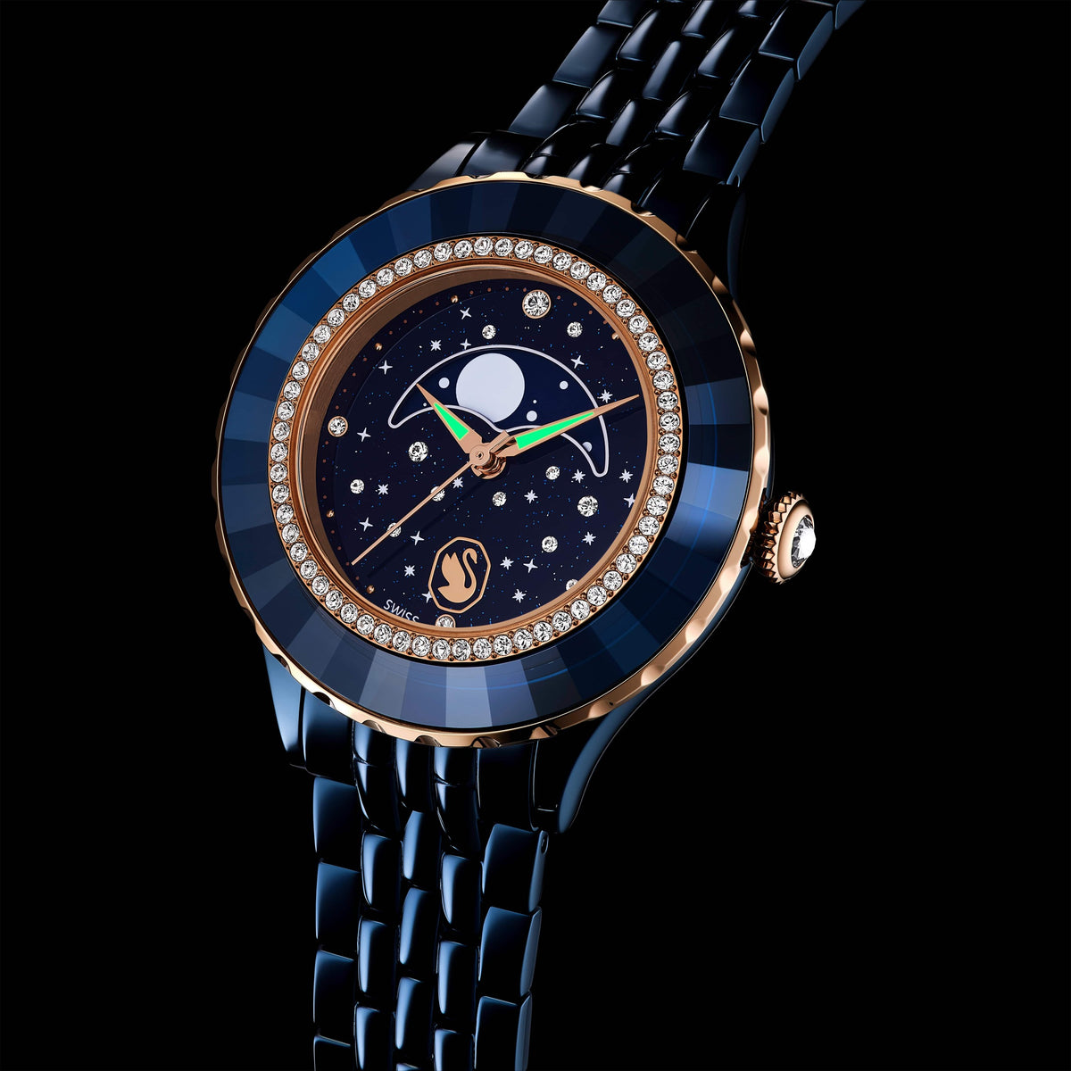 Swarovski Montre Octea moon Bleu 5743701
