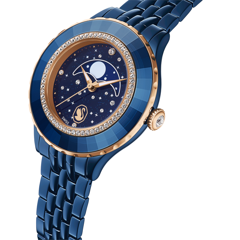 Swarovski Montre Octea moon Bleu 5743701