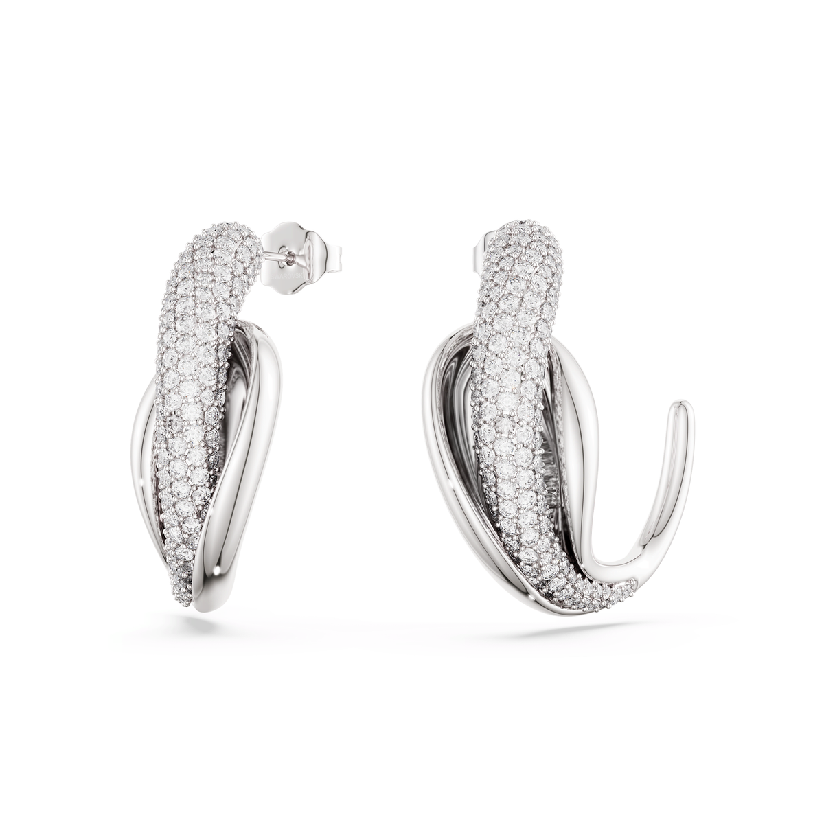 Swarovski Anneaux d'oreilles Classica Blanc 5745013