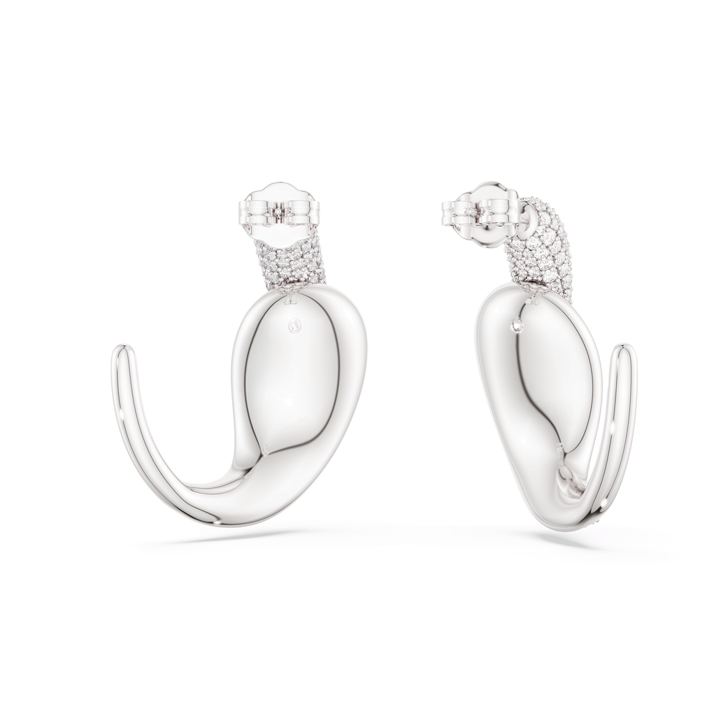 Swarovski Anneaux d'oreilles Classica Blanc 5745013