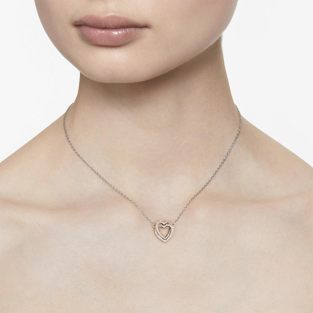 Swarovski Collier Hyperbola Cœur Blanc 5746040
