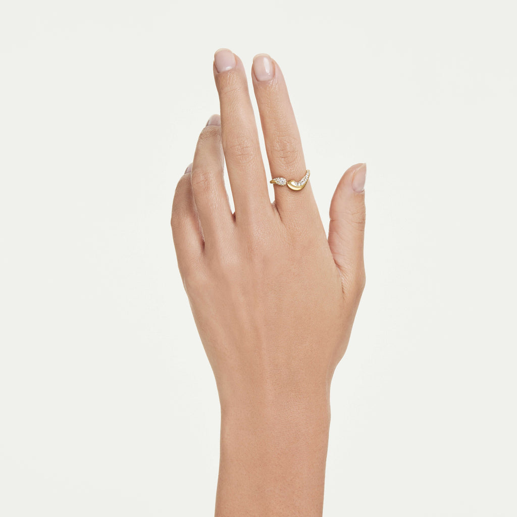 Swarovski Bague ouverte Classica Blanc 5746355