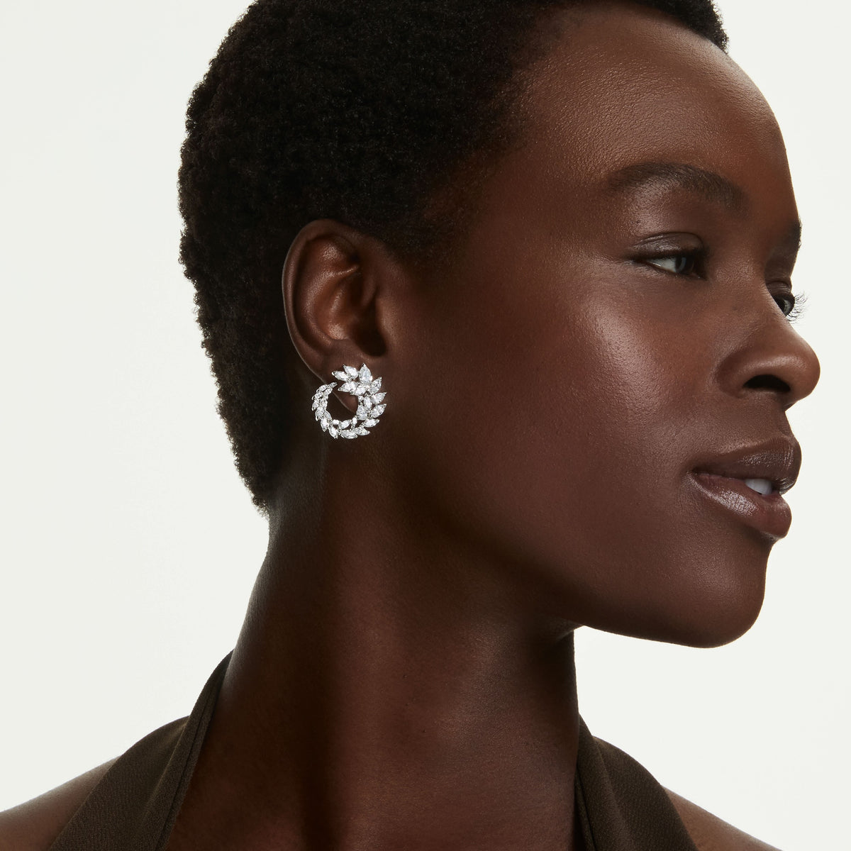 Swarovski Anneaux d'oreilles Mesmera Blanc 5748008