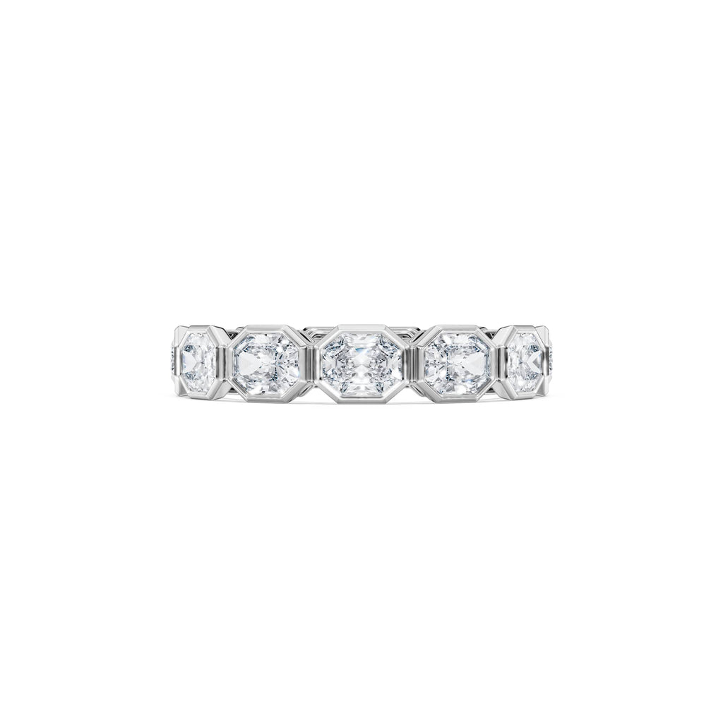 Swarovski Anneau Octagon, diamants de synthèse 2,8 ct tw, or blanc 18 carats
