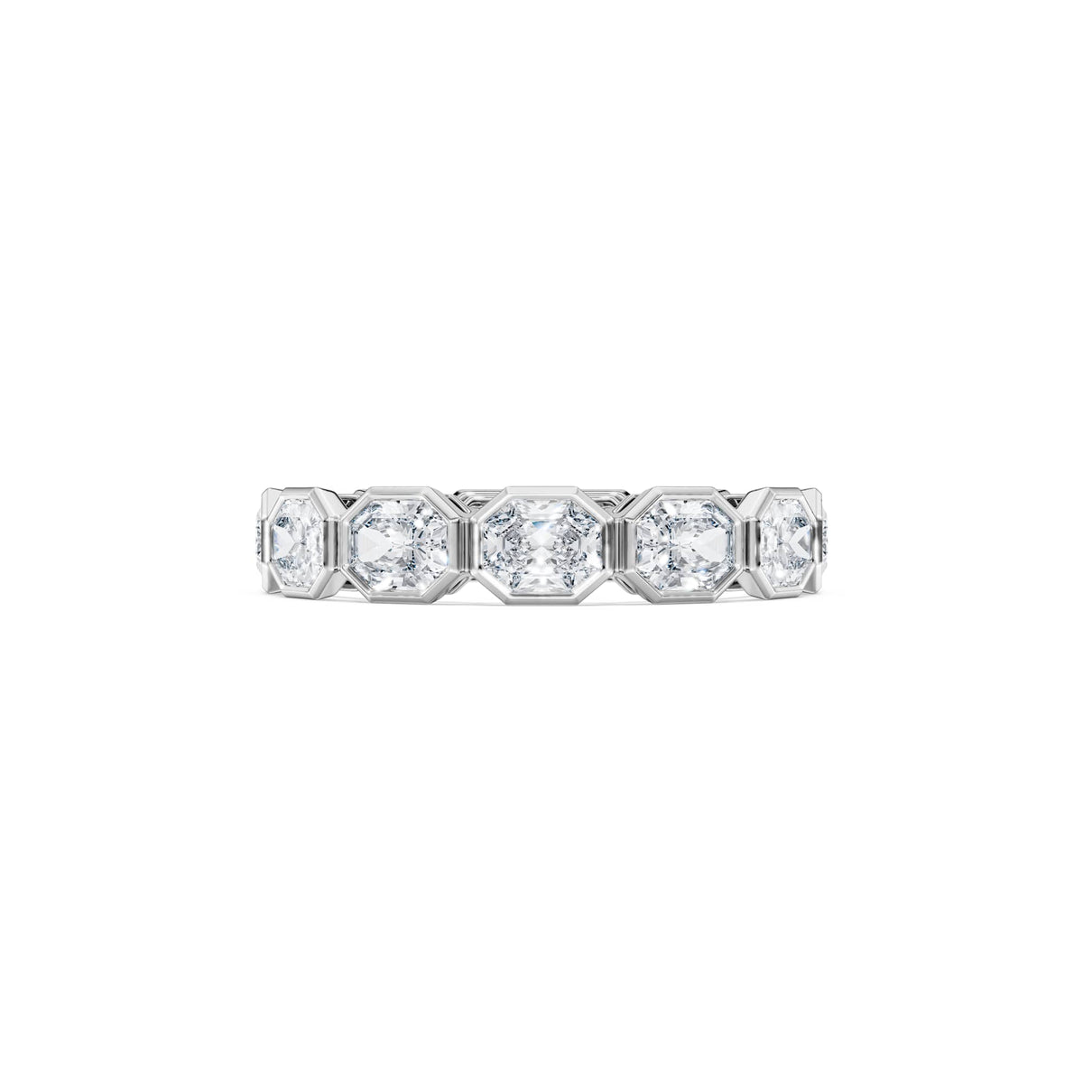 Swarovski Anneau Octagon, diamants de synthèse 2,8 ct tw, or blanc 18 carats