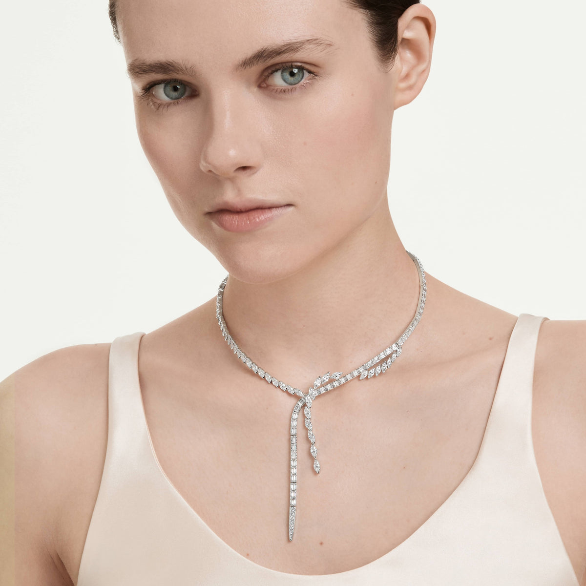 Swarovski Collier en Y Mesmera Blanc 5748652
