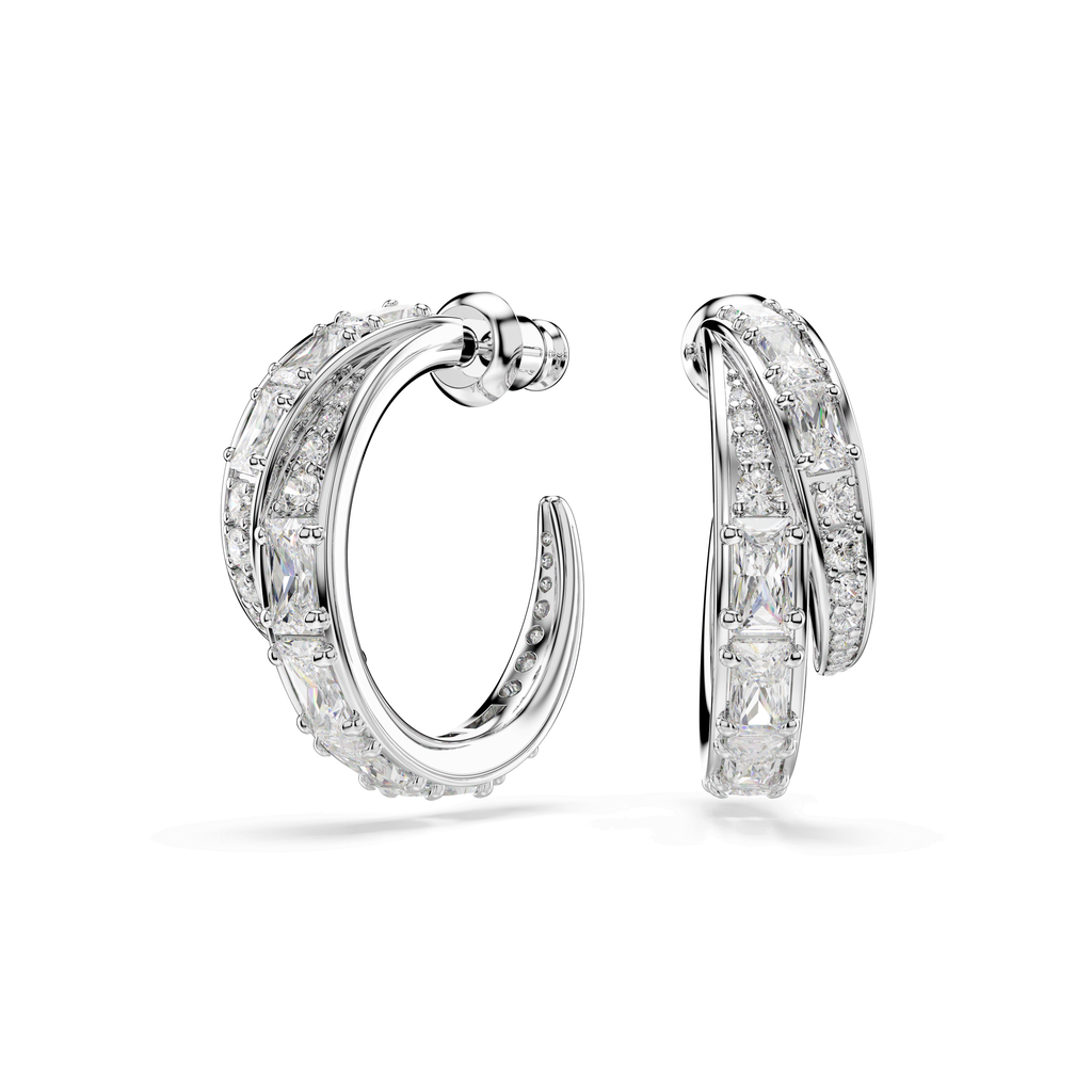 Swarovski Anneaux d'oreilles Vienna Blanc 5749069