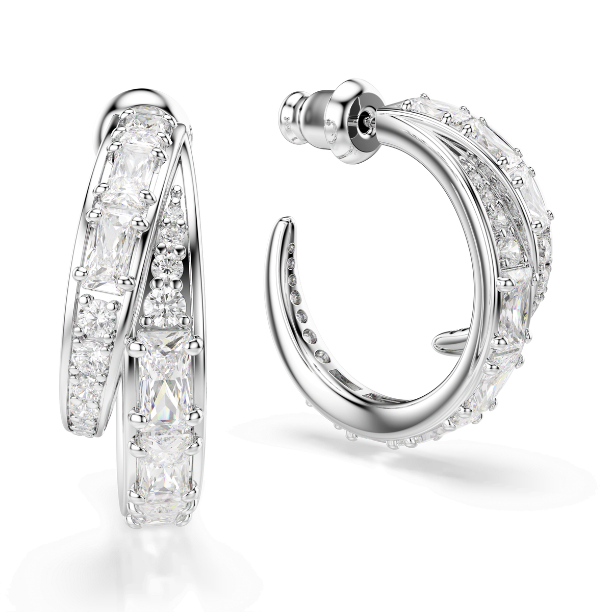 Swarovski Anneaux d'oreilles Vienna Blanc 5749069