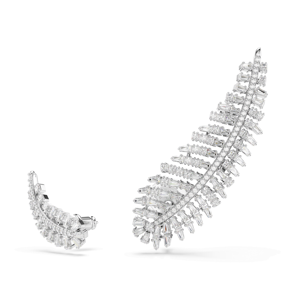 Swarovski Boucles d'oreilles Vienna Plume Blanc 5749211