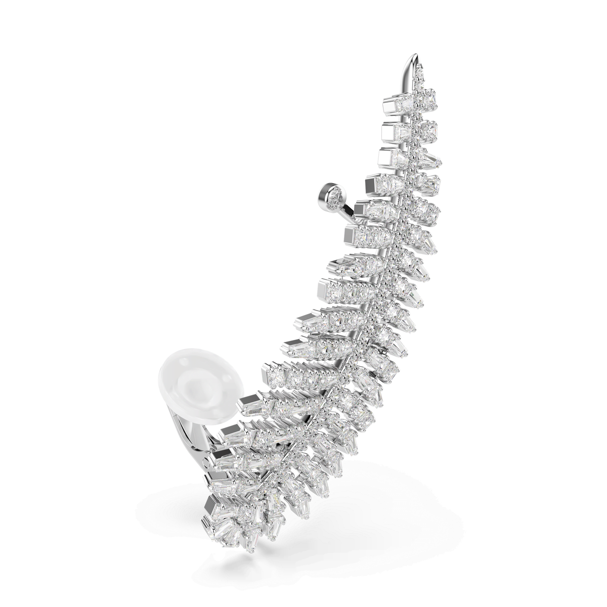 Swarovski Boucles d'oreilles Vienna Plume Blanc 5749211