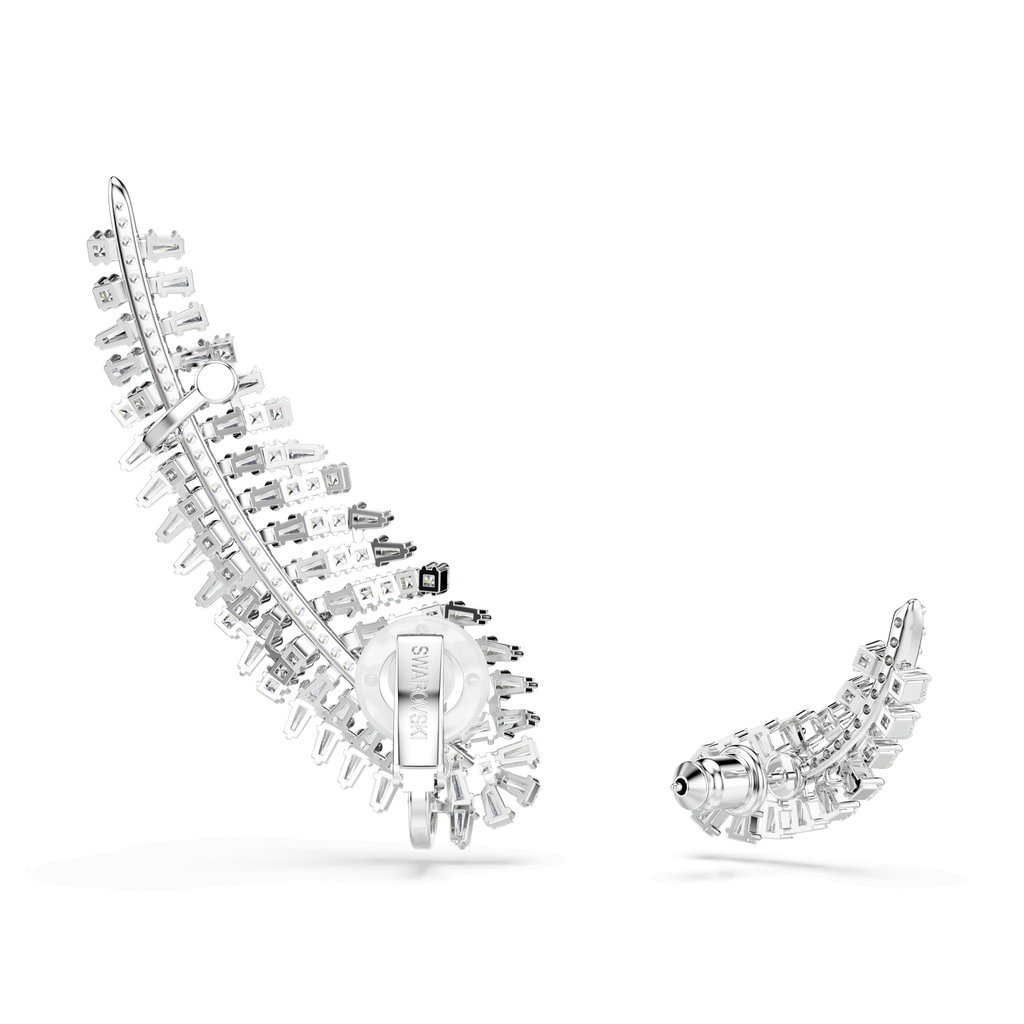 Swarovski Boucles d'oreilles Vienna Plume Blanc 5749211