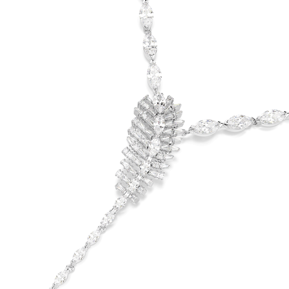 Swarovski Collier en Y Vienna Plume Blanc 5749265