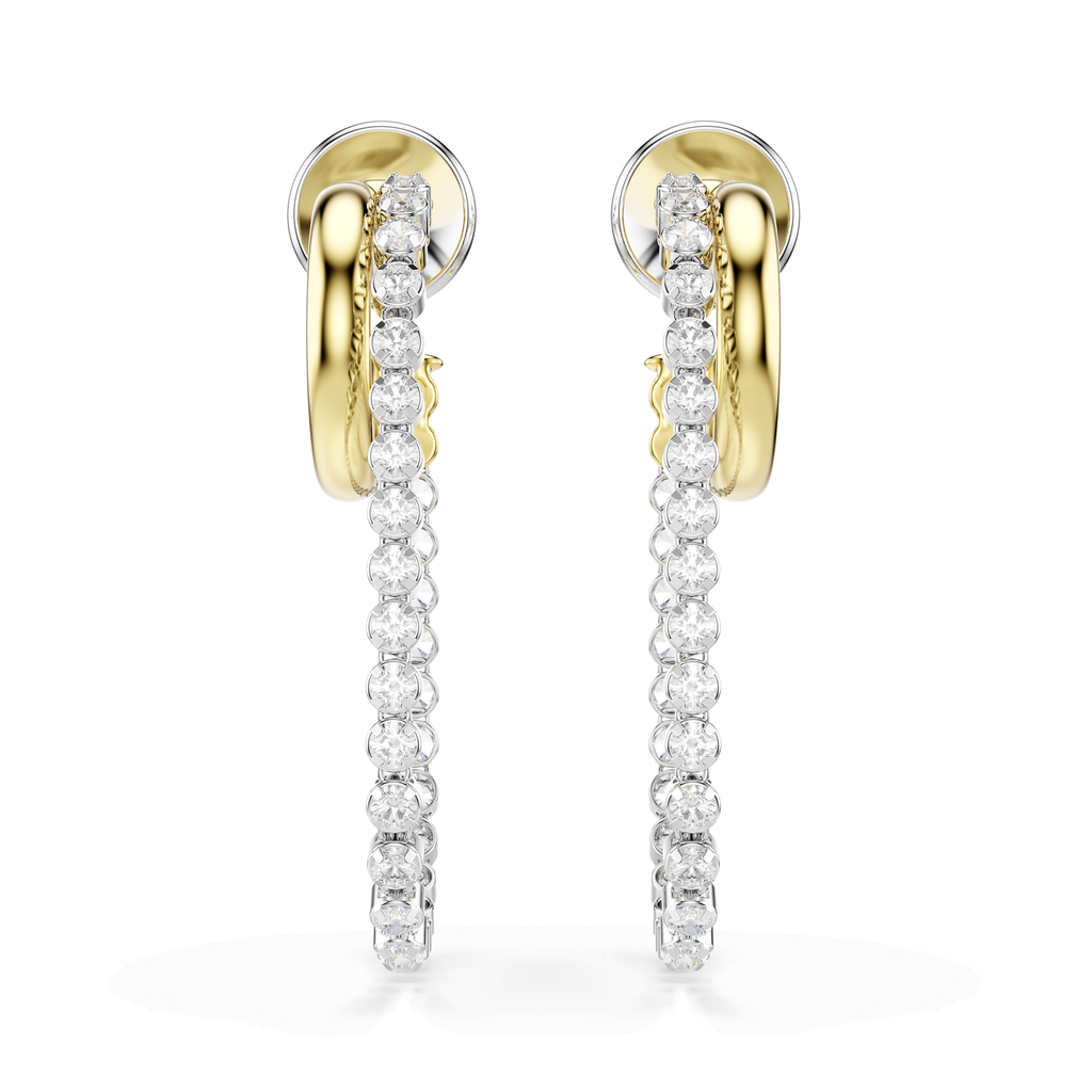 Swarovski Boucles d'oreilles Hyperbola Blanc 5749366