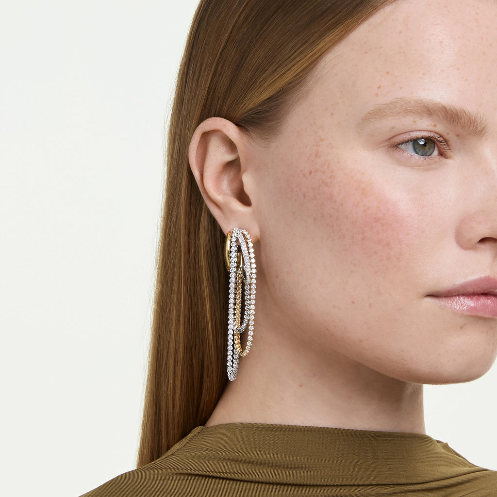 Swarovski Boucles d'oreilles Hyperbola Blanc 5749368
