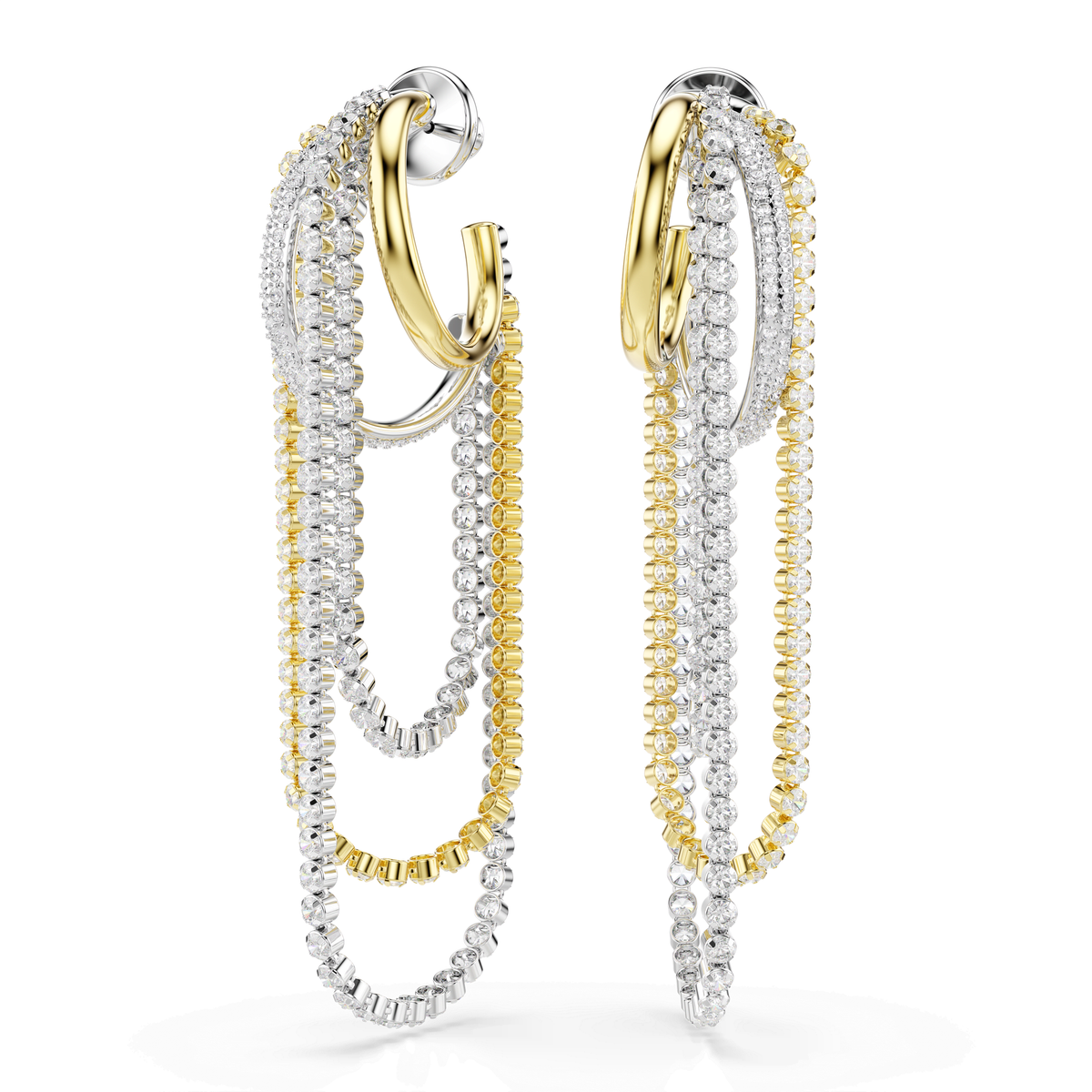 Swarovski Boucles d'oreilles Hyperbola Blanc 5749368