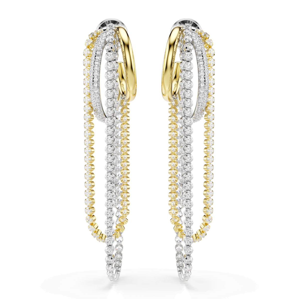 Swarovski Boucles d'oreilles Hyperbola Blanc 5749368