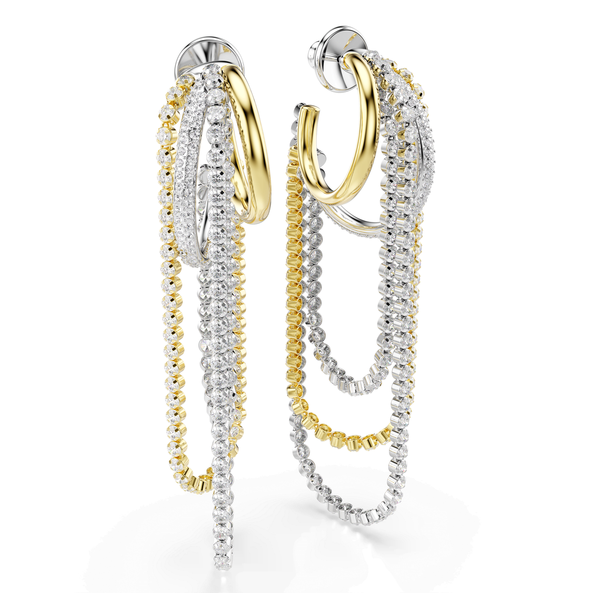 Swarovski Boucles d'oreilles Hyperbola Blanc 5749368