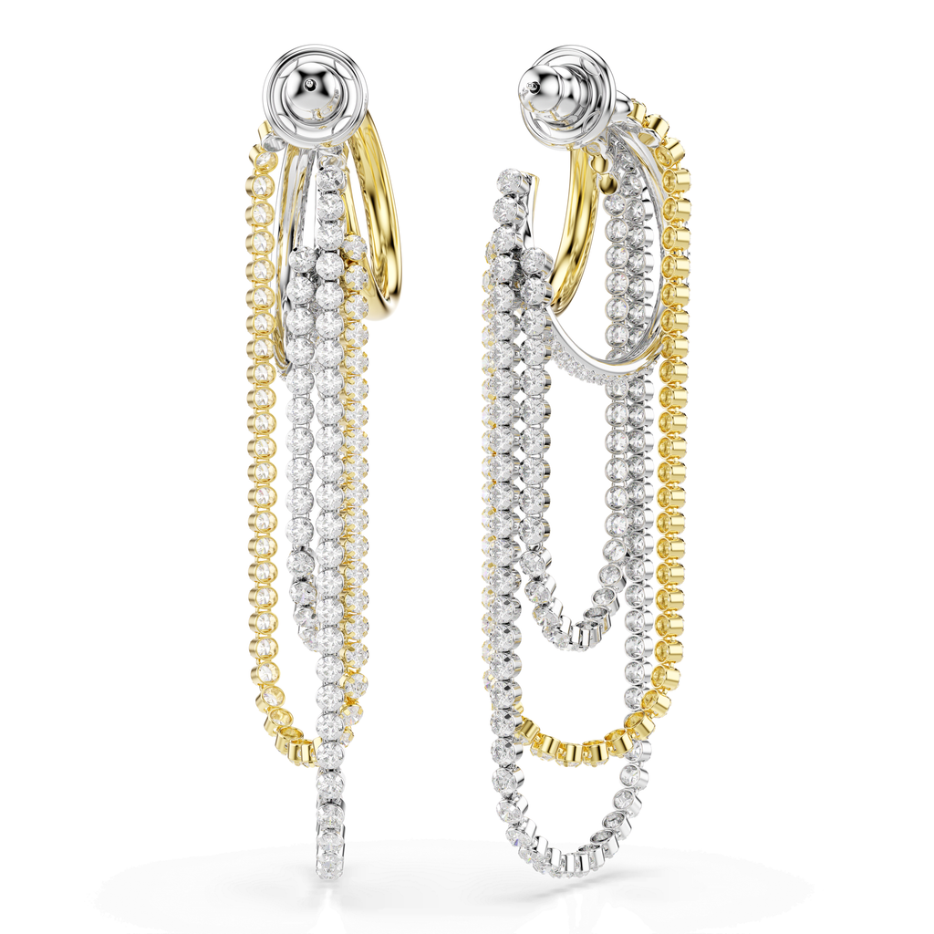 Swarovski Boucles d'oreilles Hyperbola Blanc 5749368