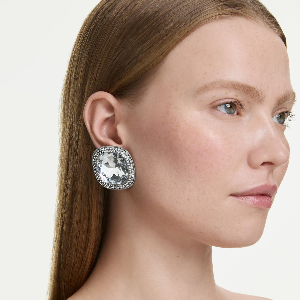 Swarovski Boucles d'oreilles clip Una Angelic Blanc 5751325