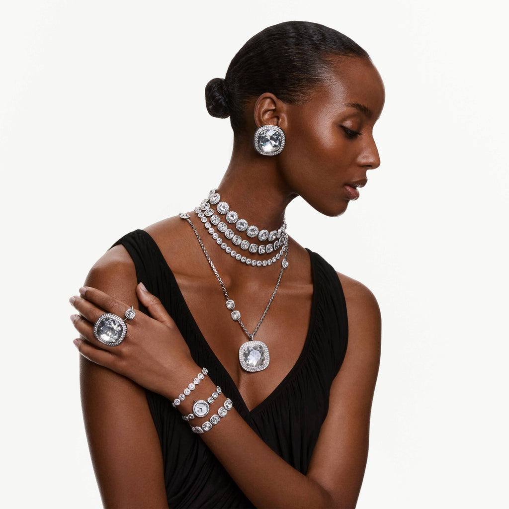Swarovski Boucles d'oreilles clip Una Angelic Blanc 5751325