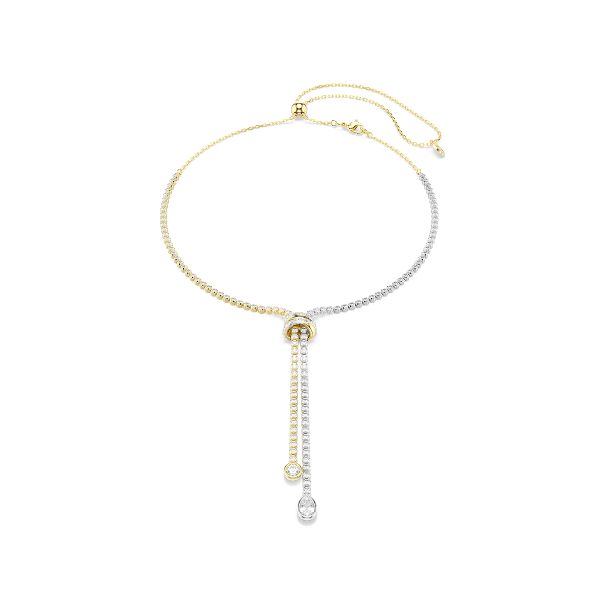 Swarovski Collier en Y Hyperbola nœud Blanc 5752854