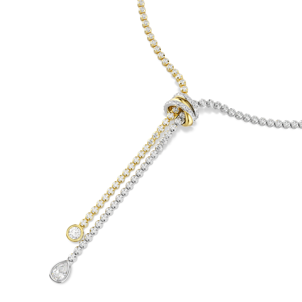 Swarovski Collier en Y Hyperbola nœud Blanc 5752854