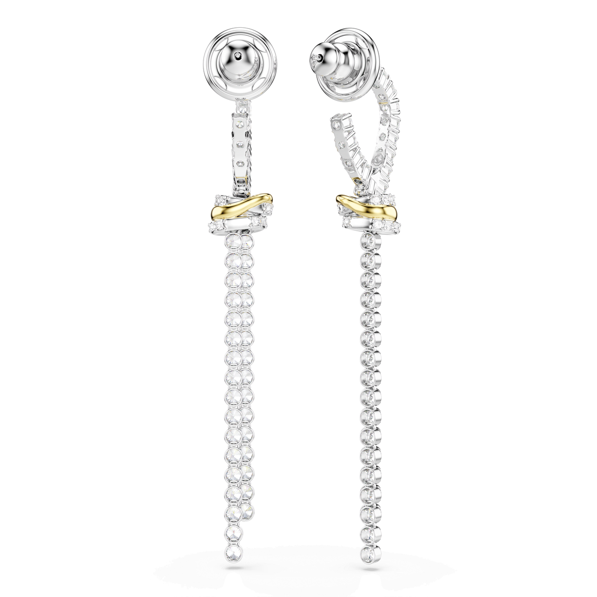 Swarovski Pendants d'oreilles Hyperbola nœud Blanc 5752866